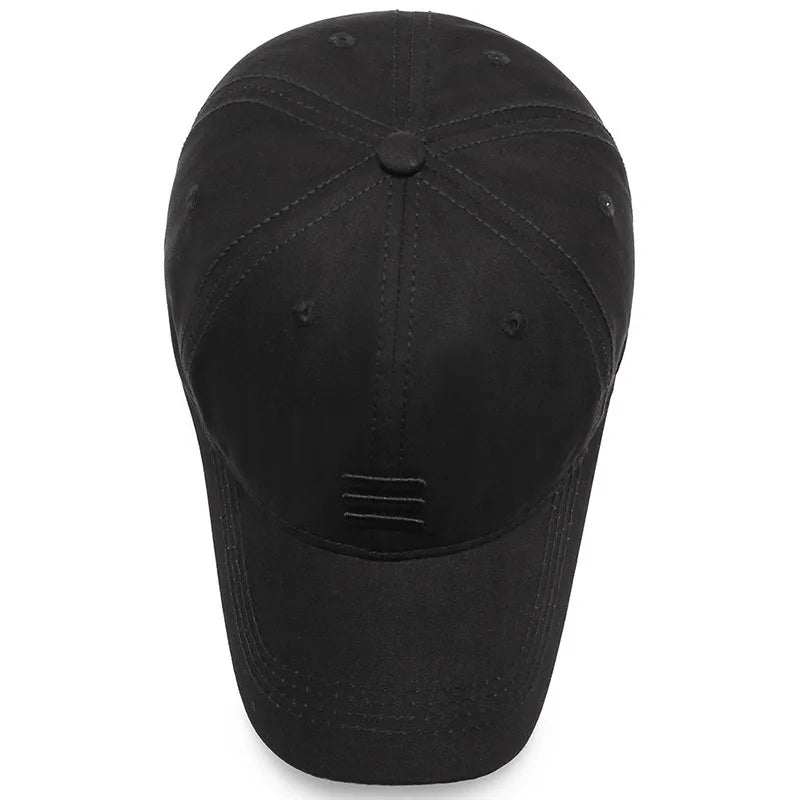 Hat Men's Baseball Cap European and American Fashion Spring and Autumn Sun Hat Simple Black Summer Casual Cap Men's Sports  Hat