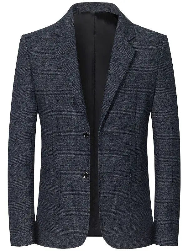 Men Plaid Blazers Jackets Business Formal Wear Suits Jackets Coats New Spring Autumn Male Casual Slim Fit Blazers Size 4XL