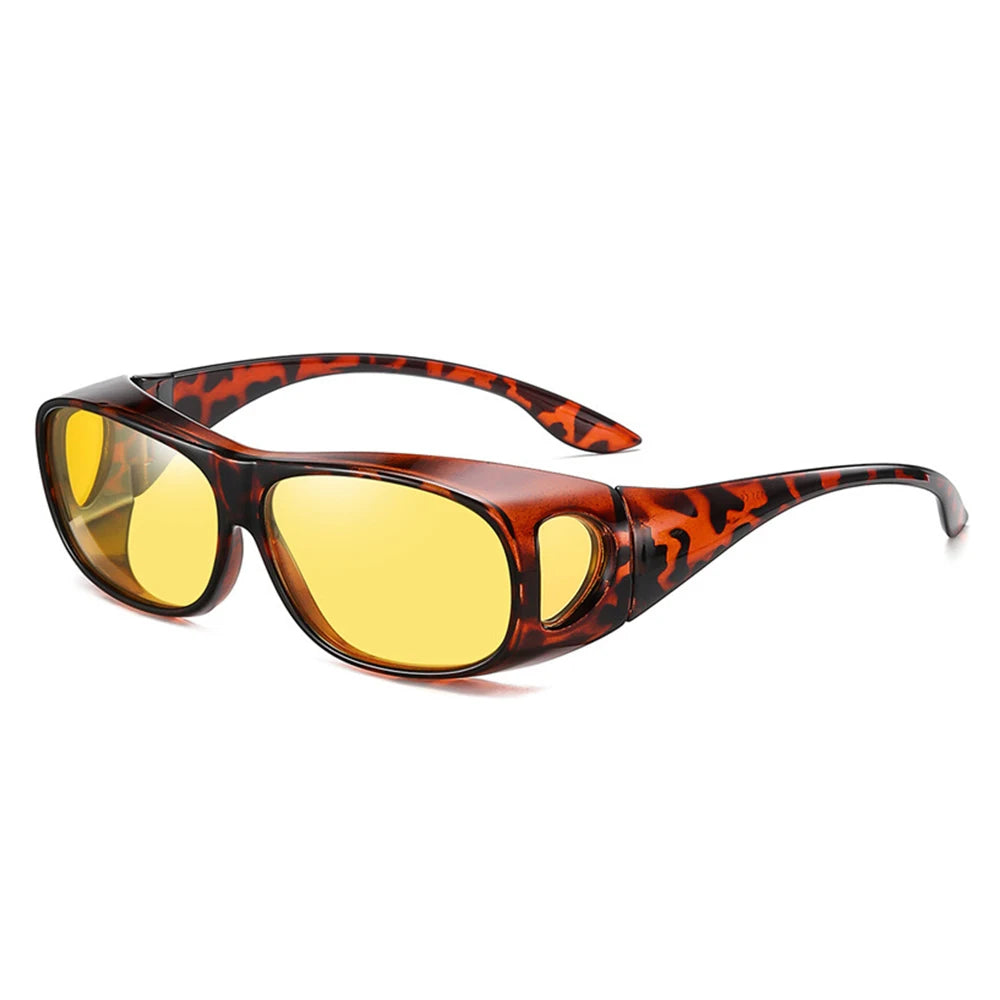 Sunglasses Fit Over Glasses for Men Women, Wrap-Around Glasses UV400 Protection for Driving and Outdoor