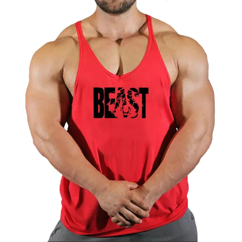 Men's Vest Sportswear Singlet Brand Vests Bodybuilding and Fitness Stringer Singlets Undershirt Man Clothing Muscular Shirt Gyms