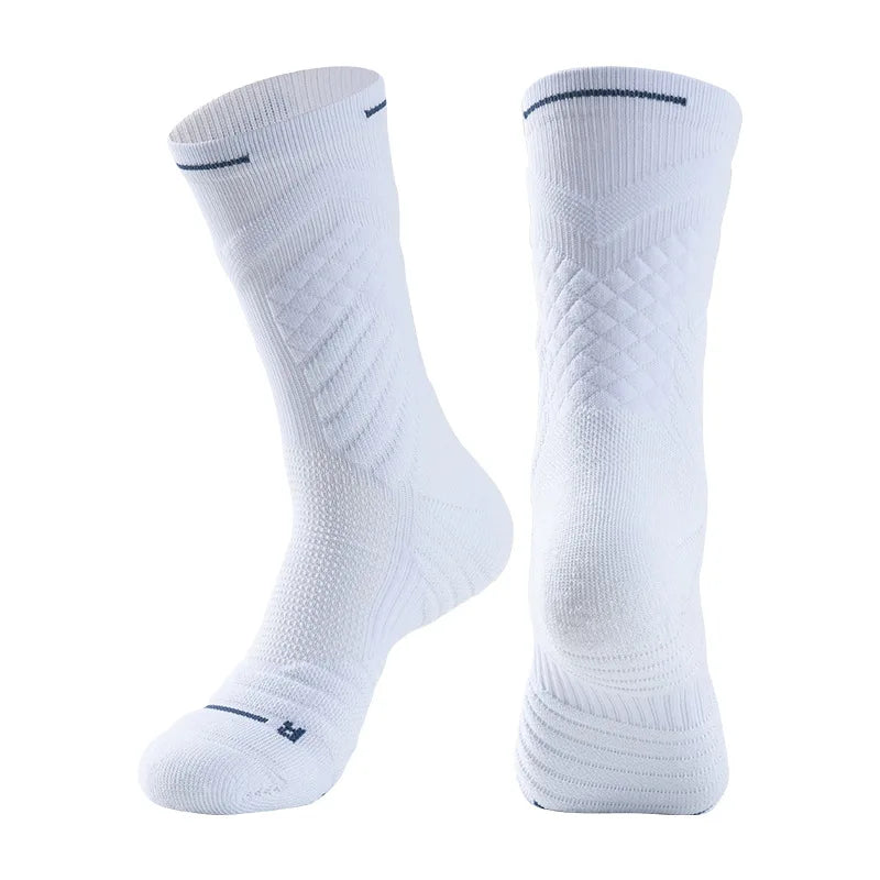Women Professional Basketball Sock Long Tube Sports  Men Thickened High Towel Sweat-absorbent Non-slip Breathable Elite W100