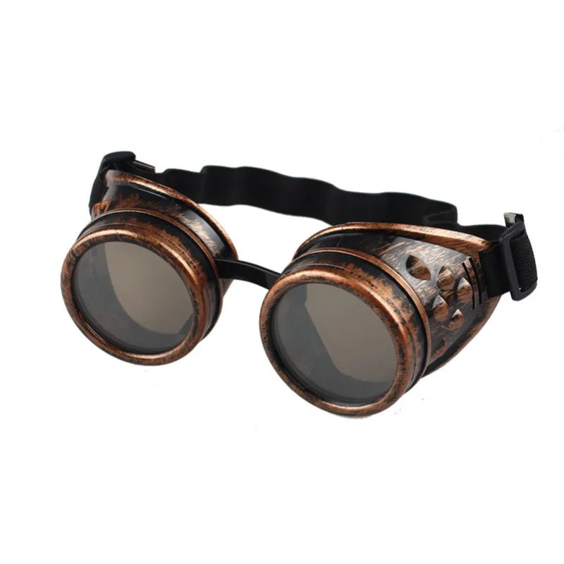 Men Sunglasses Fashion Steampunk Glasses Round Oversized Goggles Welding Punk Glasses Cosplay Brand Designer Colors Lens Shades