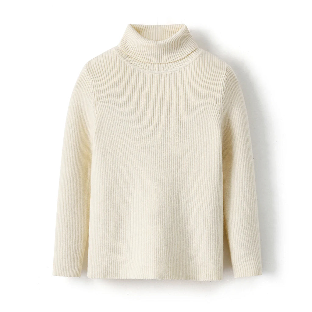 Kids Sweaters Children Autumn Winter Knitted Clothes Boys Girls Wool Knit Stand Collar Pullover Casual Clothing