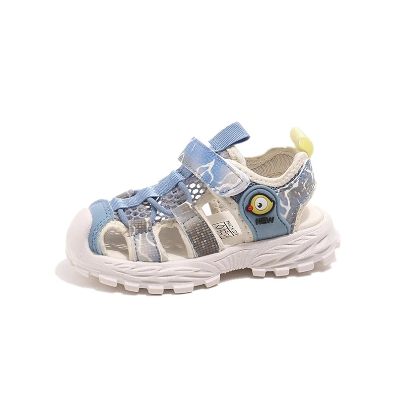 Children's Sports Sandals 1-6 Years Old Blue Breathable Hollow Boys Girls Casual Shoes Summer Pink Soft Non-slip Kids Sandals
