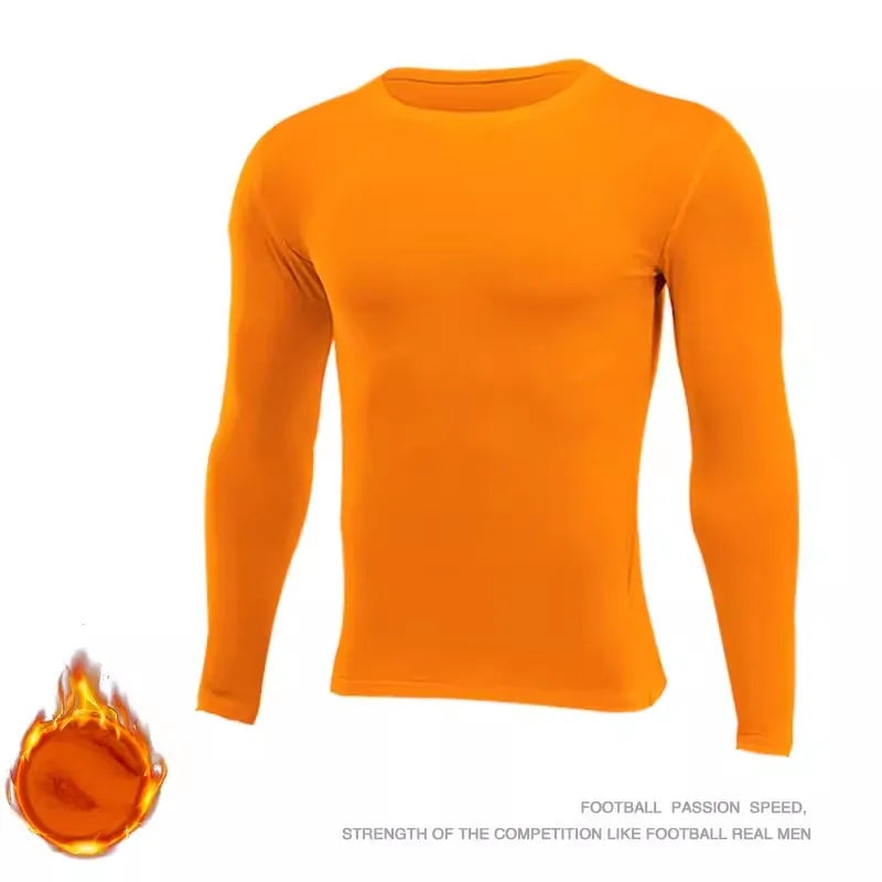 Kids Children Boy Girl Running Long T Shirt Fitness Sport Basketball Football Outdoor Hiking Jogging Thermal Soccer Clothes J25