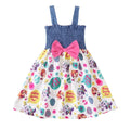Fashion Dress for Kids Girl 1-6 Years Infant Girl Sleeveless Sling Pleated Dress with Bow Summer Costume Birthday Party Wear