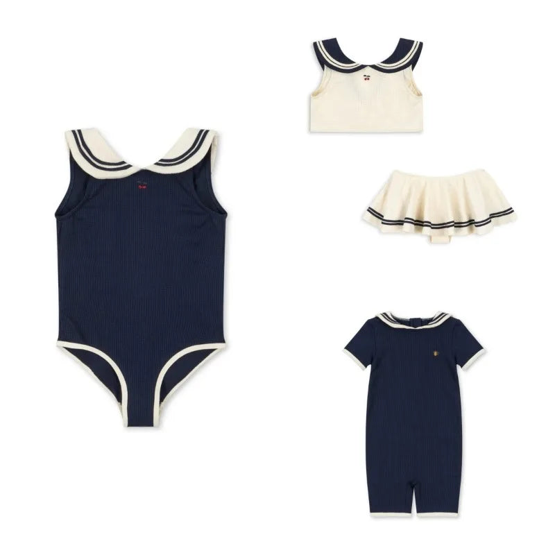 Baby Swimwears Navy Style Boy One-Pieces Sunscreen Girls' Swimsuit Kids Swimwear for Girls Bikinis Bebe Swimming  Boys Swimsuits