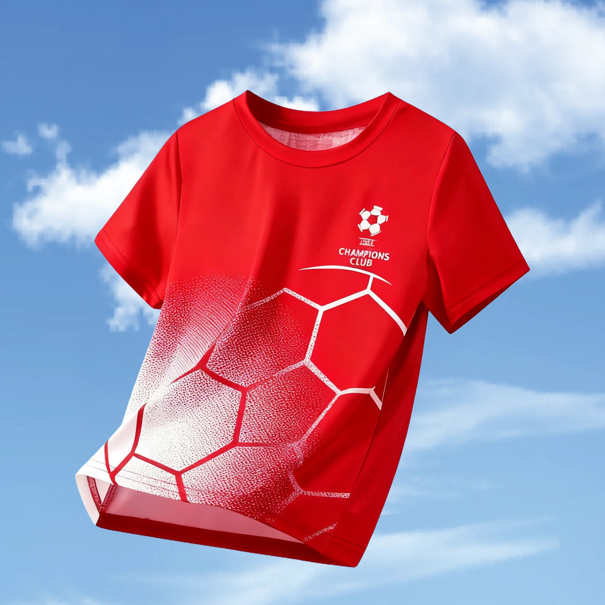 Kids Clothes Football Jersey Short Sleeve T-Shirt Boys Girls Clothes 2-14y Outdoor Quick Drying Soccer Shirt Casual Children Top