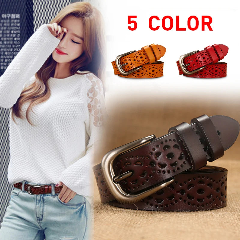 2026 new Women Belts Needle buckle belt 5 colors Cutout fashion belt Belts For Women Ceinture Femme belt female