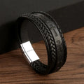 Fashionable Leather Bracelet For Men Vintage Handwoven Hip-Hop Punk Bracelets Hand Jewelry Gifts Dropshipping Wholesale