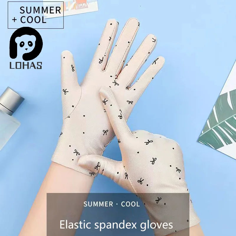 Summer Gloves for Women: Breathable Driving Mitten, Sunscreen Protection, for Girls.