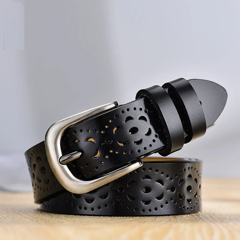 2026 new Women Belts Needle buckle belt 5 colors Cutout fashion belt Belts For Women Ceinture Femme belt female
