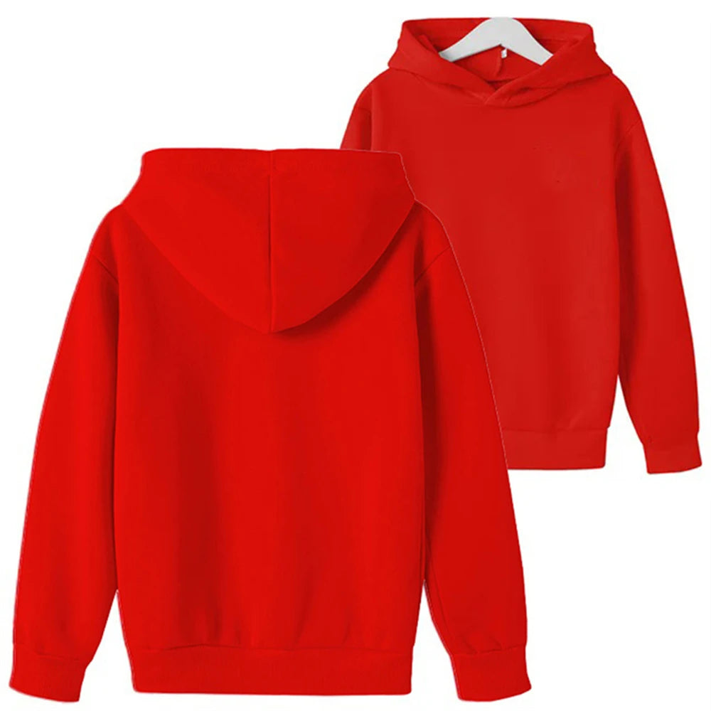 Boy Girls Clothing Hoodie Tops Suitable Age 3-12 Children's Sweatshirt Fashion Pink Black White Red Yellow Spring Autumn Coat