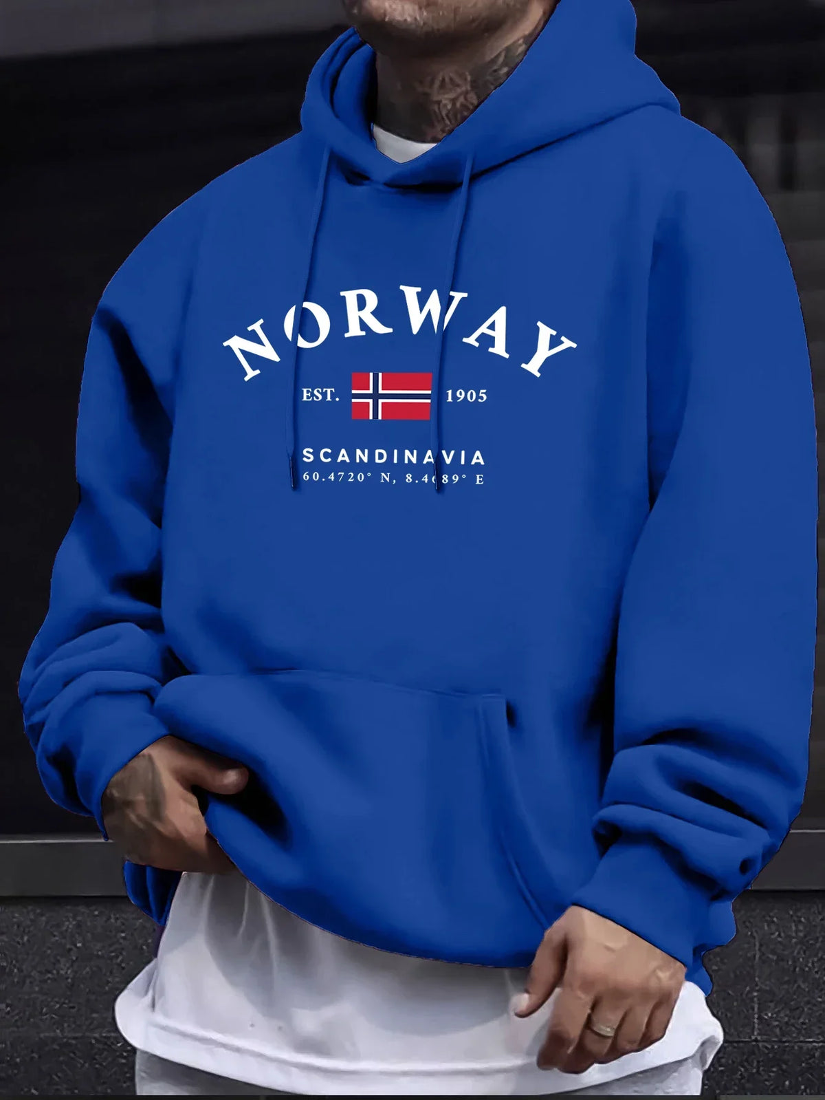 New NORWAY Print Men Winter Hoodie Woman Fashion Fleece Sweatshirt Casual Fall Clothes Y2k Oversized Hoodie Coat