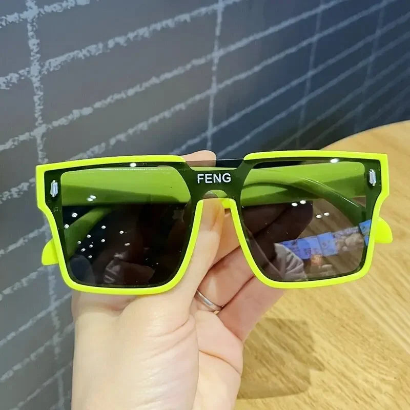 Korean Style Kids Sunglasses Children Boy Girl Retro Cute Square Frame Sun Glasses UV400 Eyewear