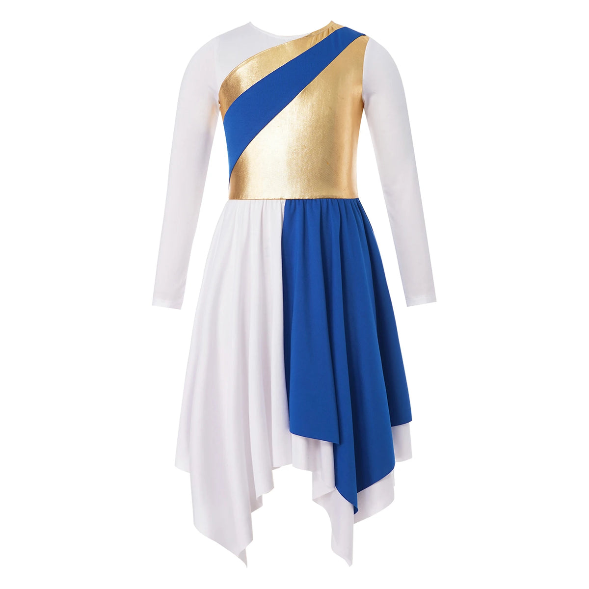 Kids Girls Liturgical Praise Dress Lyrical Dance Performance Costumes Children Church Choir Worship Ballroom Dancing Dancewear