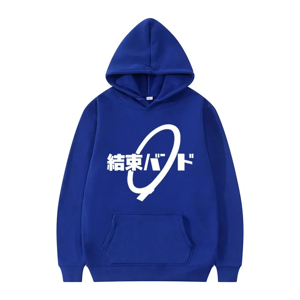 Anime Cos BOCCHI THE ROCK! Hoodie Kessoku Band Logo Couples Hoodies Goto Hitori Ijichi Nijika Cospaly Oversized Long Sleeve Male