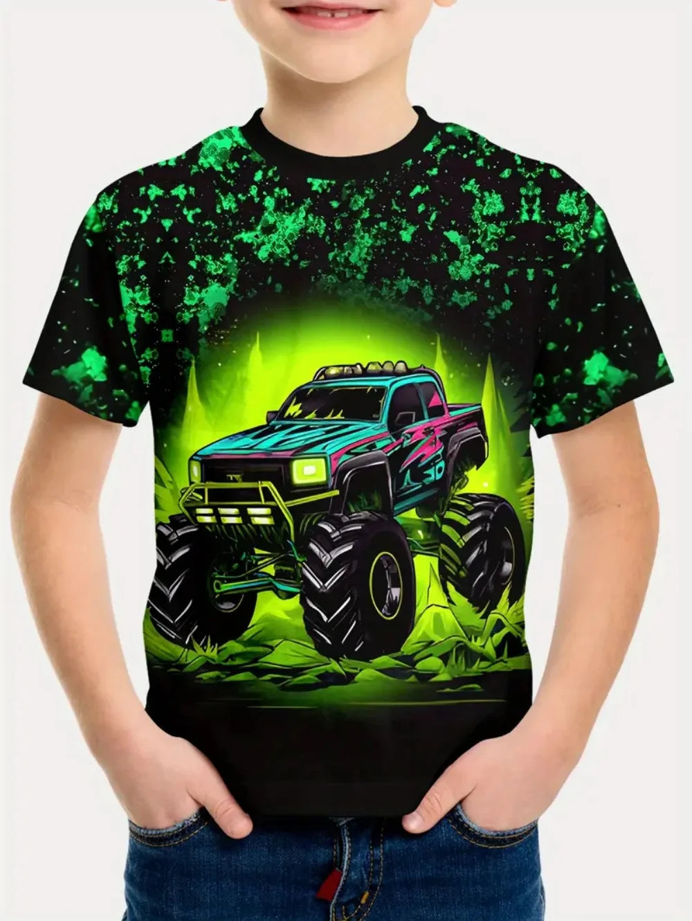 Kids Clothes Boys T Shirt Short Sleeve Stylish Car Racing Graphic T Shirts Children Summer Clothes Casual Streetwear Boy Clothes