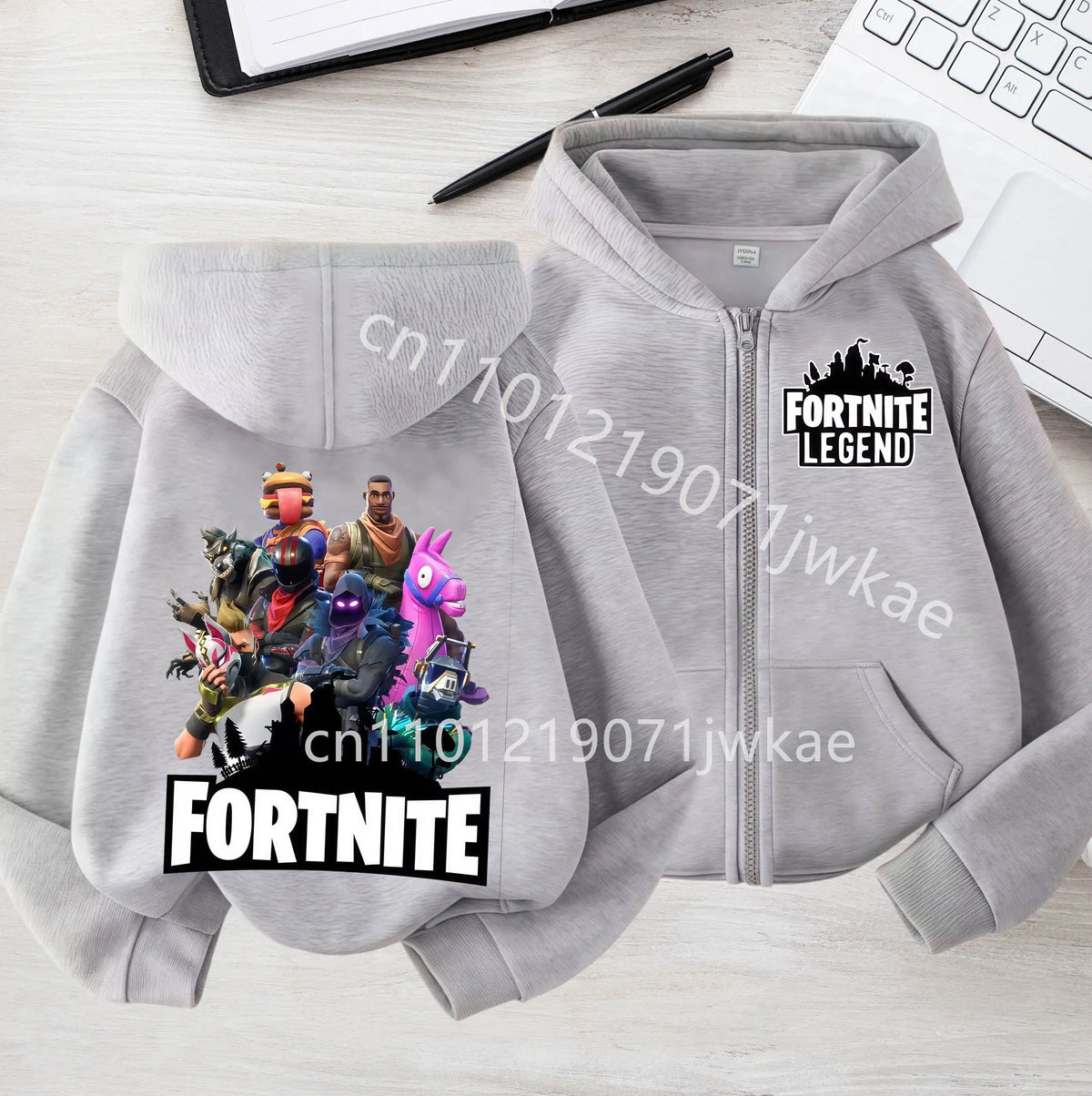 Kids Boys Coat Jackets 2026 Spring Children Clothing New Fortnites Child Zip-up Hoodie Cartoon Anime Hoodies Casual Breathable