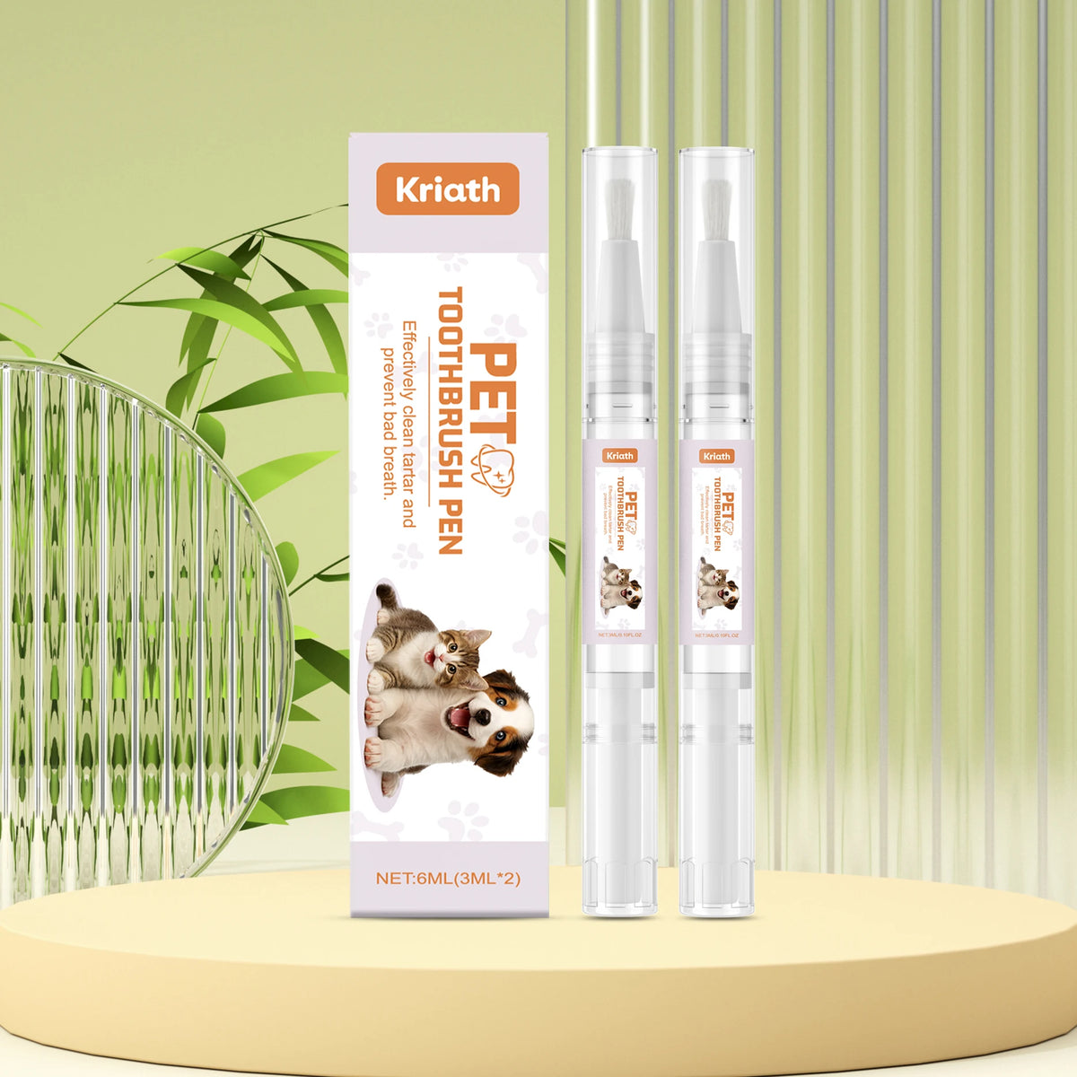 Pet Toothbrush Pen Thoroughly Cleaning Pet's Mouth Reduce Dental Plaque Accumulation Eliminate Oral Odors Pet Teeth Cleaning Pen