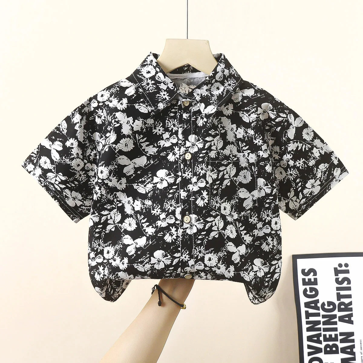 Fashion Colorful Boys Shirts Toddler Kids Tops Teenager Summer Outfits Children's Clothes