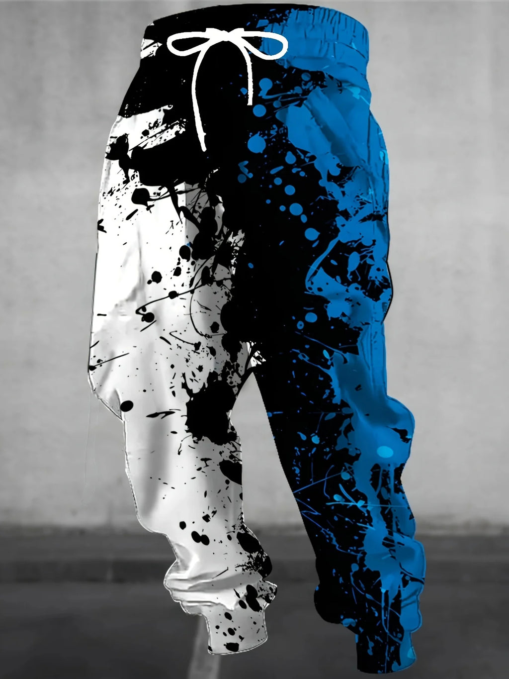 Men's and Women's Universal Sports Pants with Fashionable 3D Color Splashed Ink Printing, Versatile Sports and Fitness Fashion