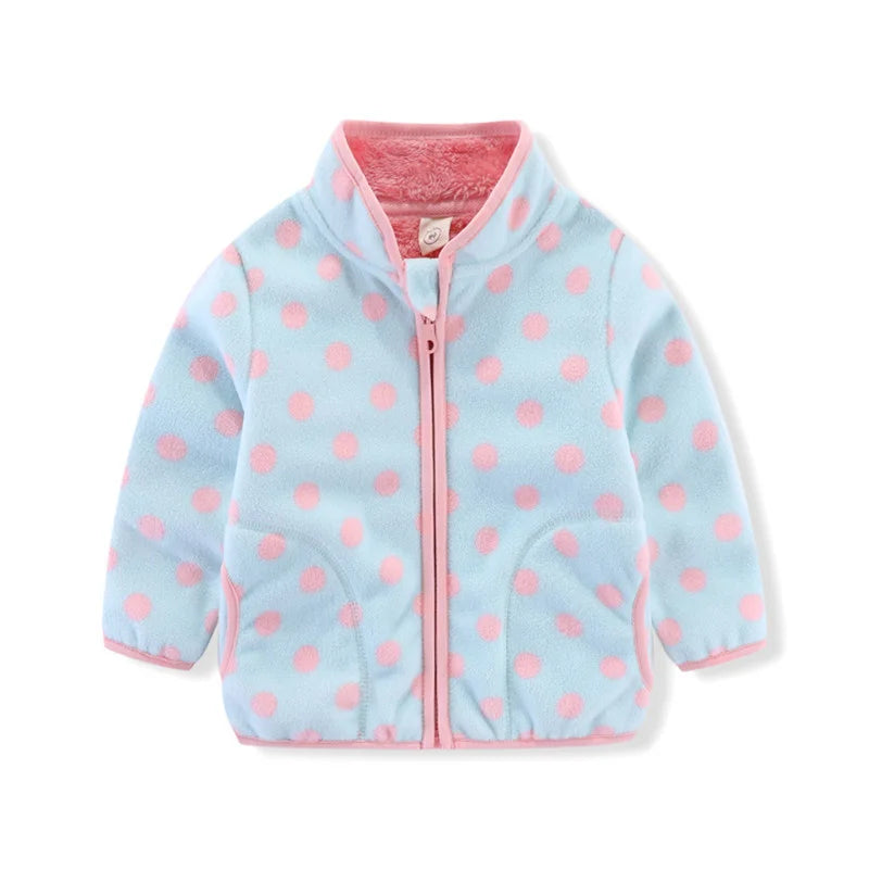 Boys Girls Autumn Winter Hooded Jacket Toddler Long Sleeve Zipper Outwear with Print Costume Baby Clothing New Arrivals