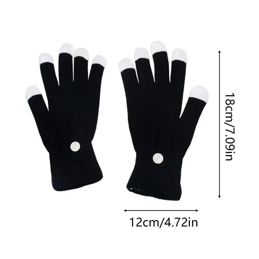LED Gloves Adjustable 7-Colors Cool Tools LED Gloves for Boys for Performance Christmas Boy Stocking Stuffers Dad Girls Teen