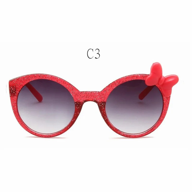 Kids Bowknot Sunglasses UV400 Sun Glasses Fashion Eyewear for Boys & Girls Children's Sunglasses 3-12 Years Old