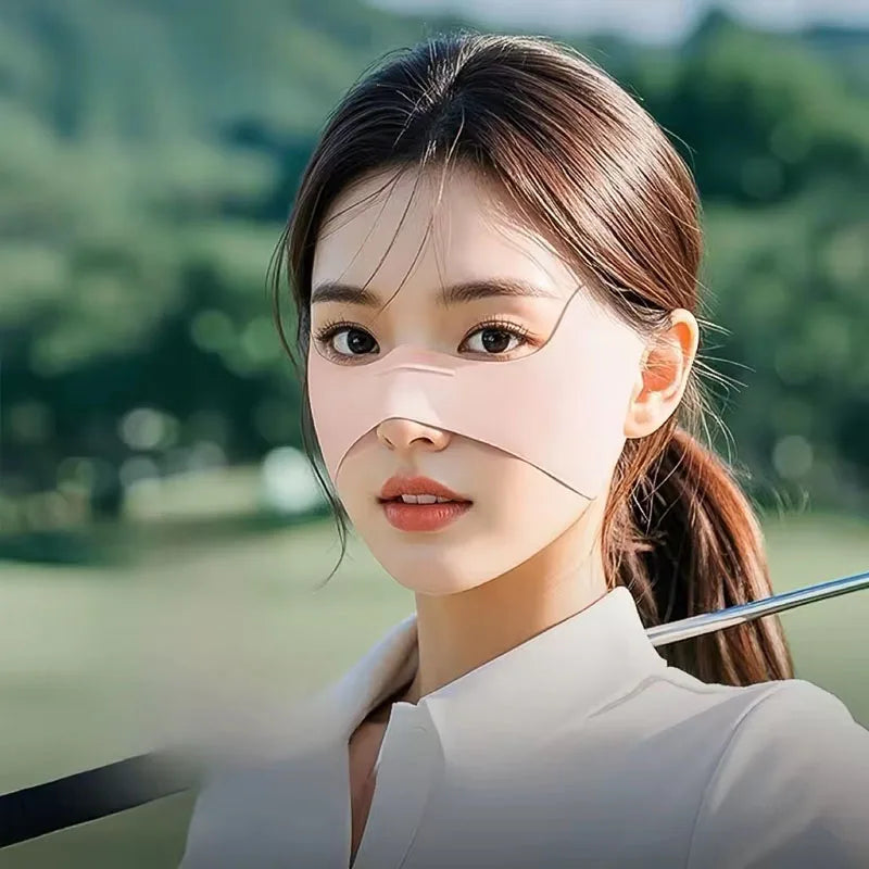 Outdoor Cycling Sports Sunscreen Face Mask Women's Breathable UV Protection Sunscreen Golf Fitness Eye Protection Equipment