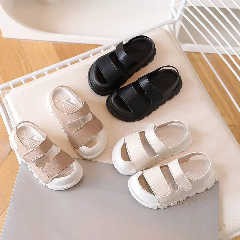 Kids Sandals Children Summer Beach Shoes for Boys Girls Toddlers Little Boy Sandals Fashion 2026 New Toes-covered Anti-kick Soft