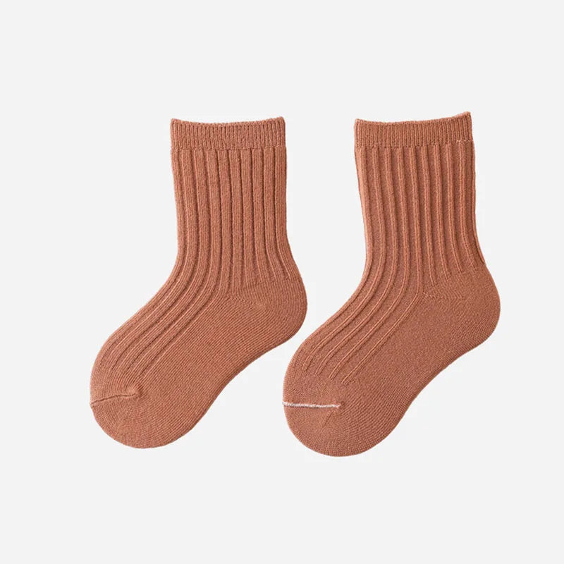 MILANCEL New Spring Baby Floor Socks Kids Cute Solid color In tube socks Infant Girls Socks