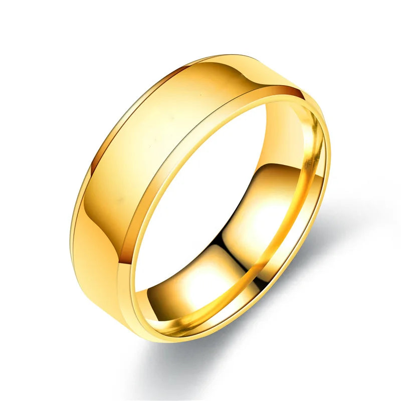 Fashion Jewelry Ring Men Stainless Steel Black Rings For Women