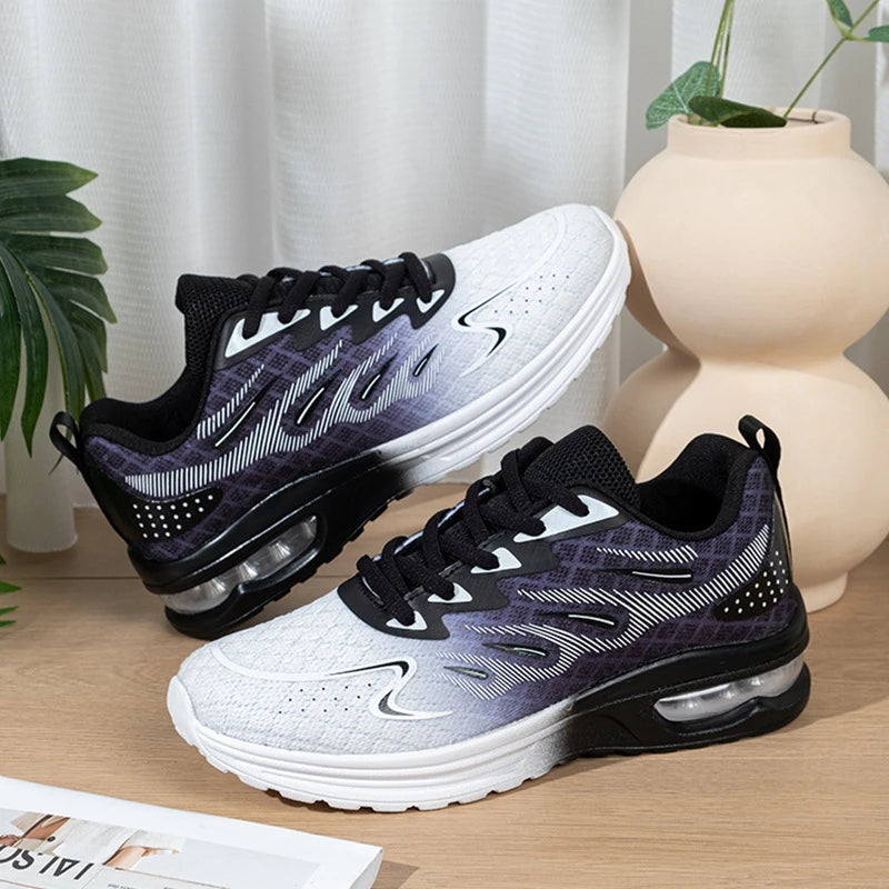Women's Air Cushion Running Shoes Spring And Summer Low Top Mesh Outdoor Breathable Casual Student Sports Shoes Jogging Shoes