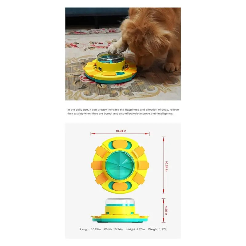 A19F-Pet Feeder Feeder Dispenser For Dry Food For Dogs Enrichment Pet Slow Feeder Dispenser For Dry Food And Treat Dispenser B