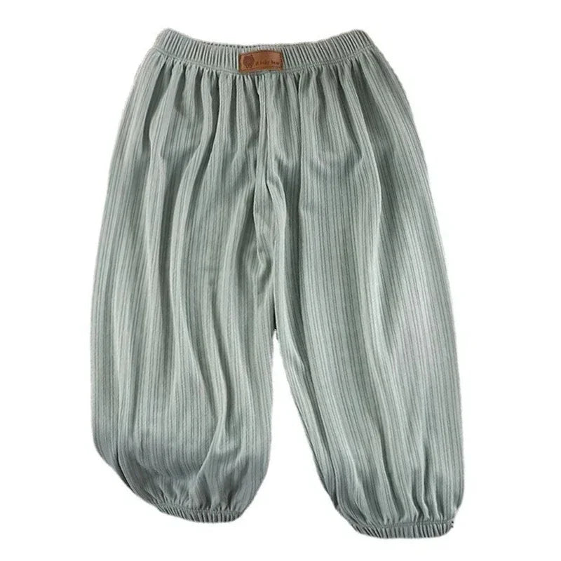 Summer Boys Girls Pants Casual Baby Kids Loose Pants Girl Breathable Pant Children Clothing