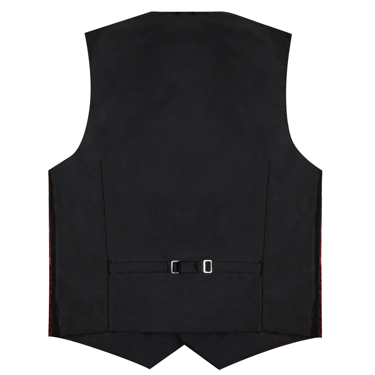 Wedding Classic Red Paisley Dress Vest for Man Fashion V-neck Luxury Men's Business Waistcoat Bowtie Pocket Square Cufflinks Set