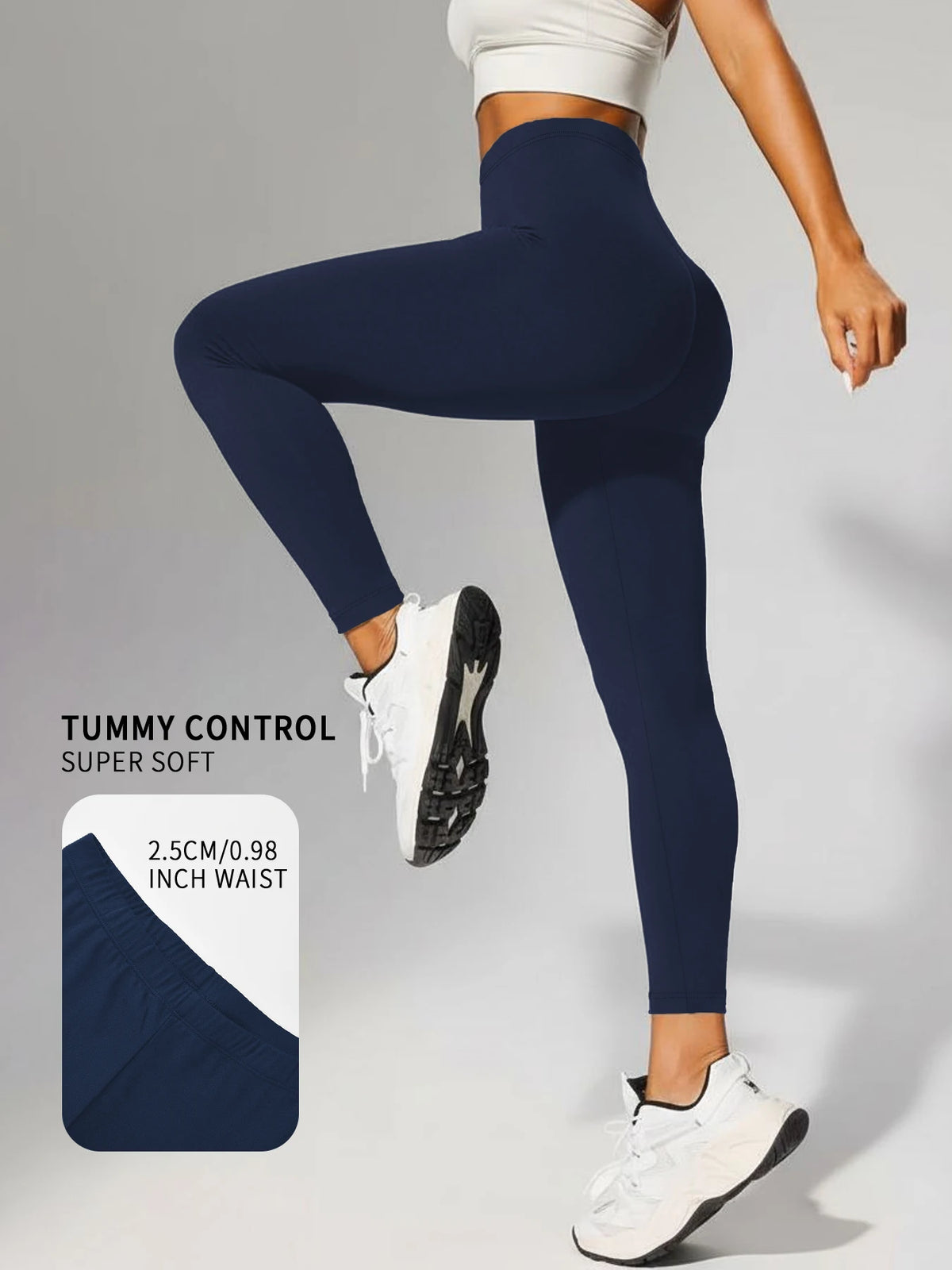 Super Soft Leggings for Women - High Elasticity Tights for Yoga Running Workout Casual Wear