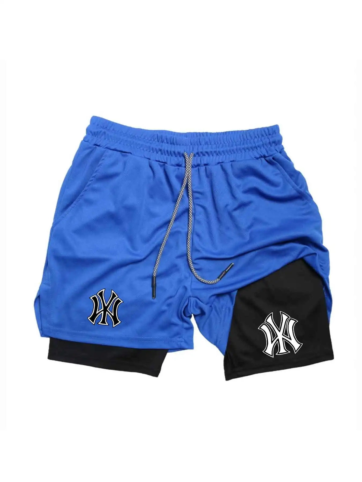 Men's sports shorts, printed sports pants basketball, quick drying, muscle, fitness