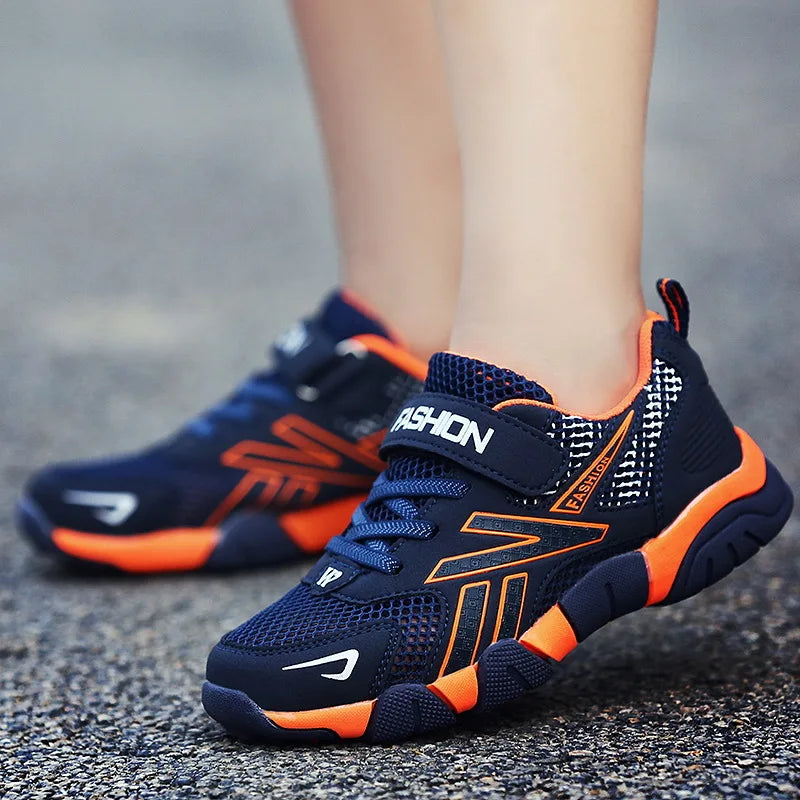 Summer Kids Fashion Sneakers for Boys Mesh Breathable Sports Running Shoes Lightweight Children School Walking Footwear Tennis