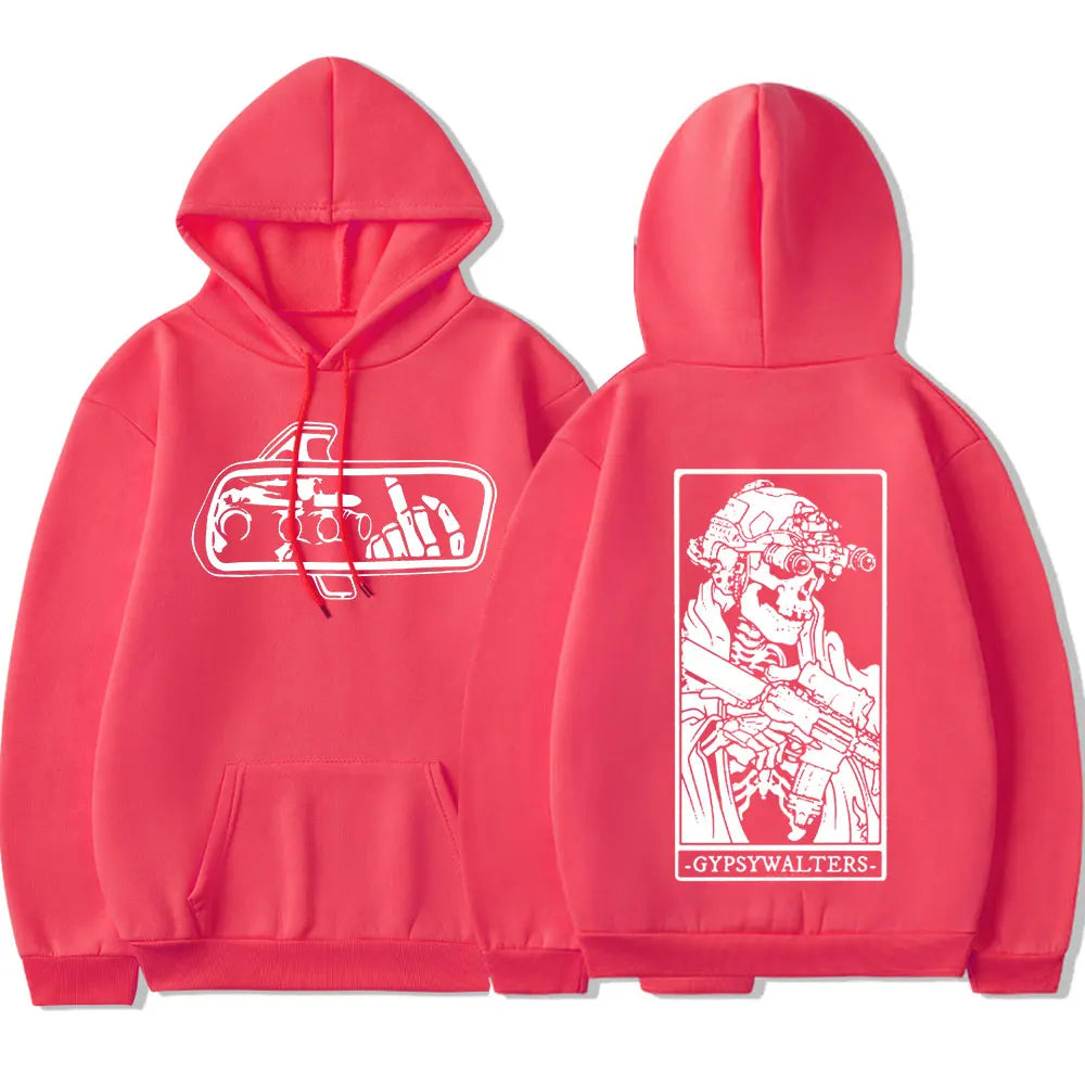 Forward Observations Group GYPSYWALTERS Hoodie Men's Vintage Skeleton Graphic Hooded Sweatshirts Oversized Hoodies Streetwear