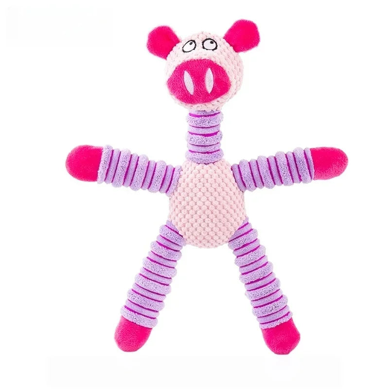 Plush Dog Toy Cute Stuffed Animal Toy for Small Medium Dogs Teething Chew Toy for Puppy Interactive Playmate Reduces Anxiety