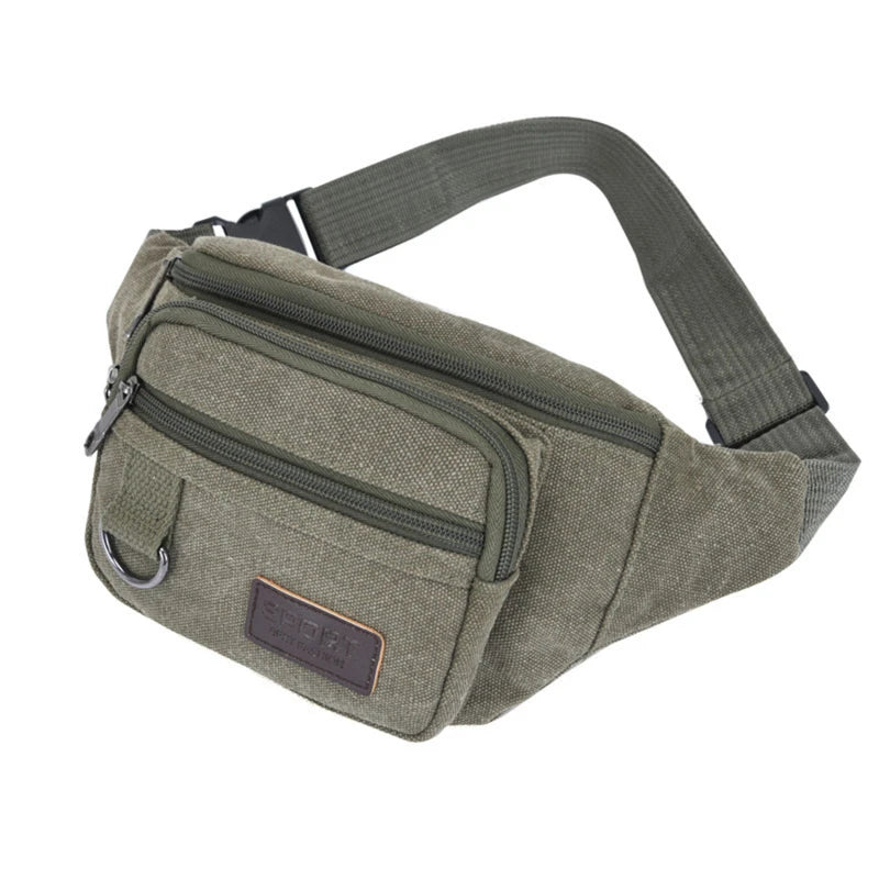 Men's Waist Bag Fashionable Casual Large Capacity Phone Wallet Sports Tourism Cycling Multi-functional Male's Shoulder Bags