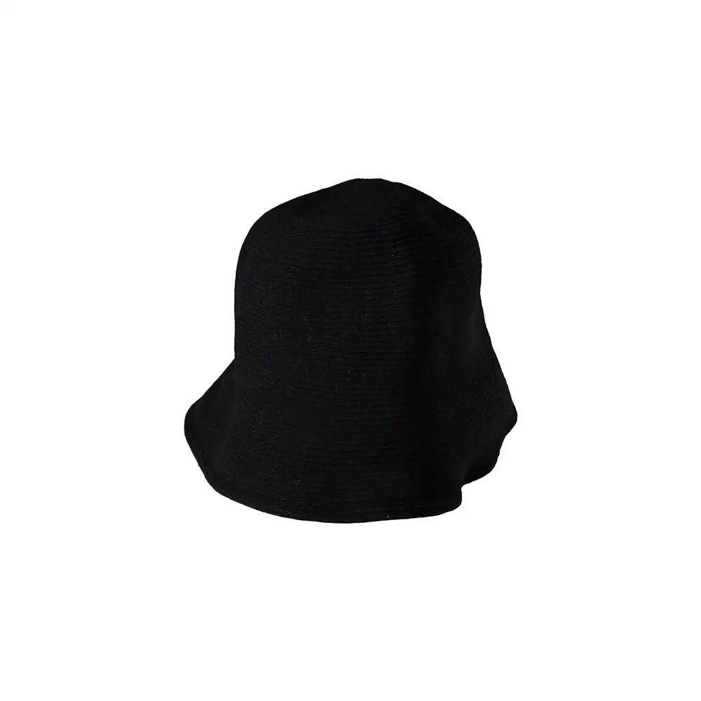 Hip Hop Women Thicken Autumn Knitted Winter Bucket Hat Warm Hats Felt Wool Hat Fishing Cap
