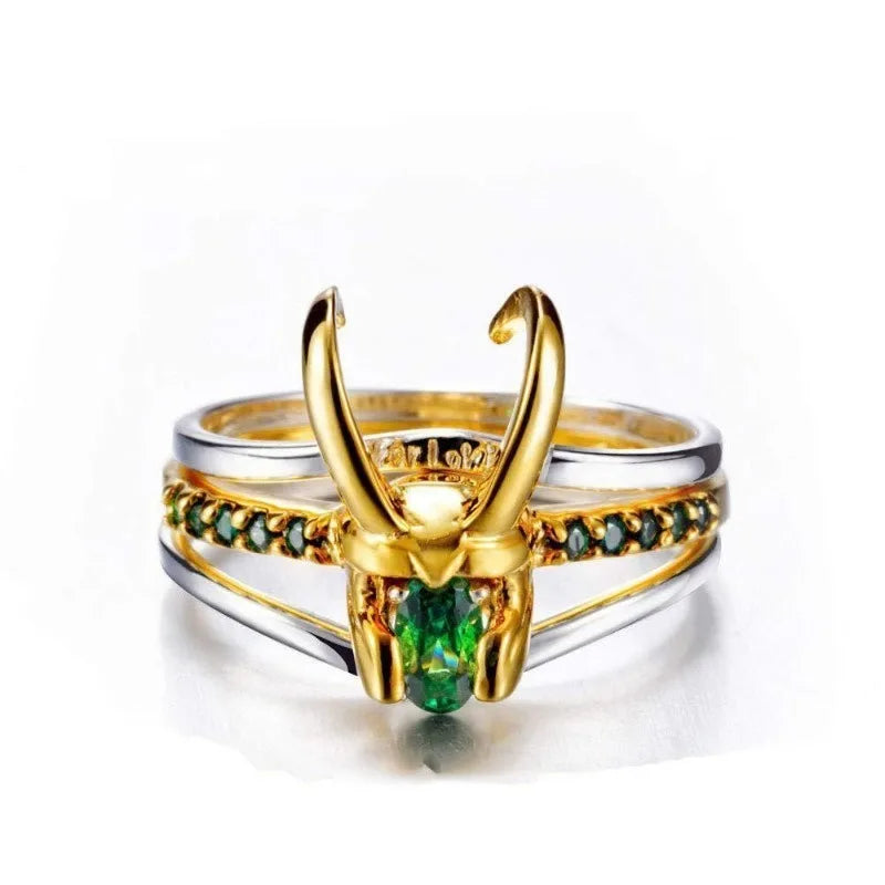 Fashion and personality three in one ring, European and American popular creative new jewelry
