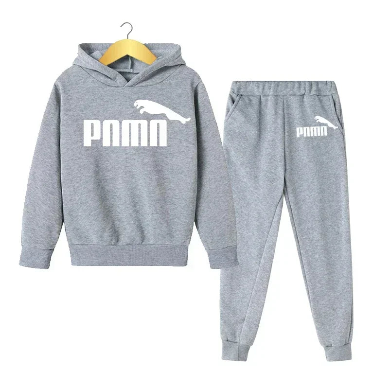 Kids Spring And Autumn Trend 2pcs Hoodie+pants Suits 3-14 Yeras Boys Girls Outfit Of The Day Tracksuits Children Clothes Sets