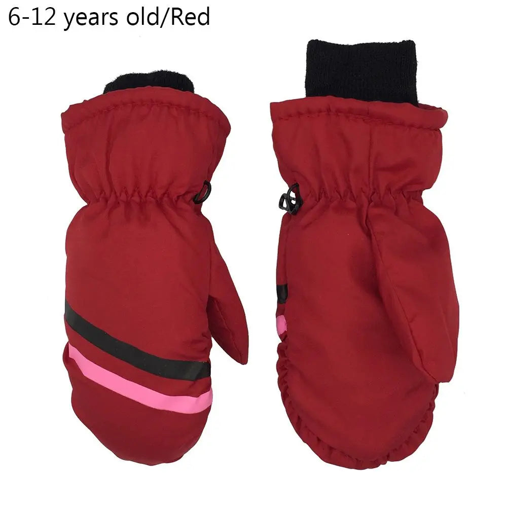 New Children Kids Winter Snow Warm Gloves Boy Girls Ski Snowboard Windproof Waterproof Thicken Keep Warm Winter Must