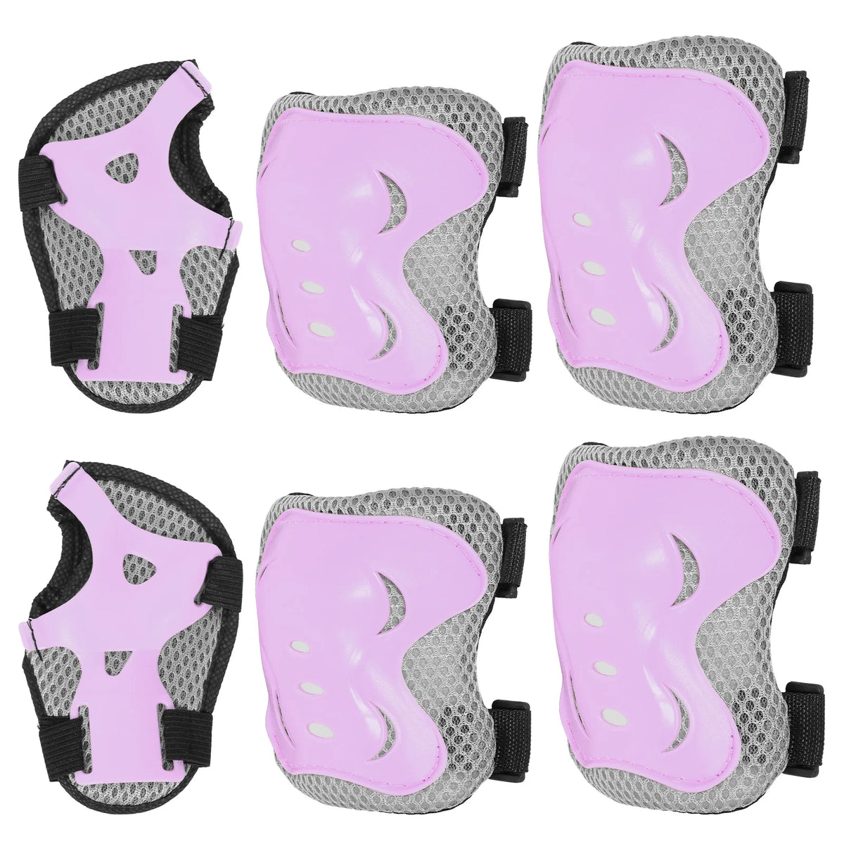 6Pcs Kids Knee Pads and Elbow Pads Wrist Guards Protective Gear Set for Bike Bicycle Cycling Skateboard Skating Sports Scooter