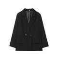 KONDALA Vintage Office Lady Chic Blazer Women V Neck Long Sleeve Pockets Loose Jacket Fashion 2026 Spring Summer Elegant Outwear