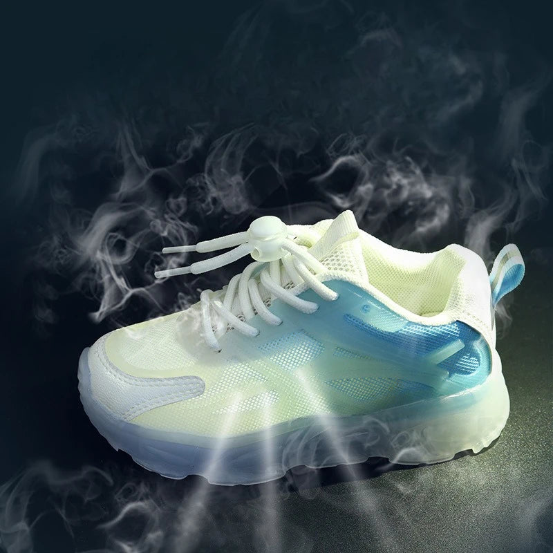 Summer Kid Sneakers New Fashion Light Up Boy Shoe Breathable Versatile Anti Slip Simple Sports Shoes Daily Classic Girl Shoes